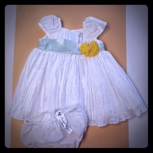 3 month dress with netted undershirt and panties